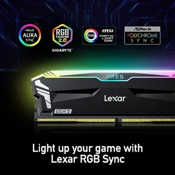 Lexar ARES RGB 32GB DDR5 RAM - 6400MT/s Desktop Memory