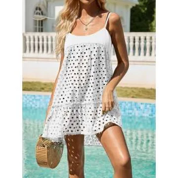 Saodimallsu Crochet Cover Up - Summer Beach Dress for Women