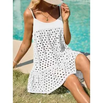 Saodimallsu Crochet Cover Up - Summer Beach Dress for Women
