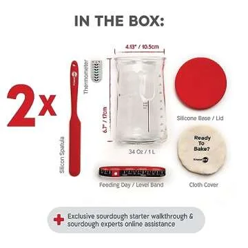 KNEADACE Pro Sourdough Starter Kit for Easy Baking