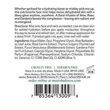Mario Badescu Facial Spray Aloe, Rose Water and Chamomile - Lavender Duo for Face, Neck or Hair, Cooling and Hydrating Face Mist for All Skin Types, Dewy Finish, 4 Fl Oz (Pack of 2)