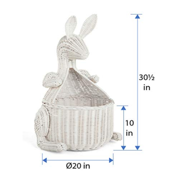 Kangaroo Wicker Storage Basket for Stylish Organization