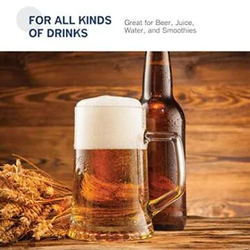 Bormioli Rocco Heavy Large Beer Glass Set - 4-Pack