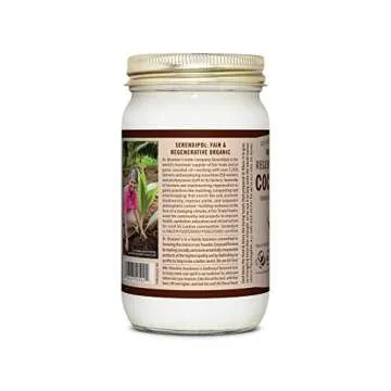 Dr. Bronner's Organic Virgin Coconut Oil - Versatile Culinary & Skincare Delight, Fair Trade, Vegan