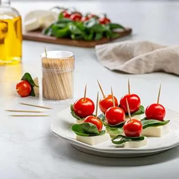 Comfy Bamboo Toothpicks - 1500 Eco-Friendly Double Pointed