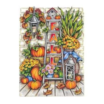 Creative Haven Autumn Charm Coloring Book for Adults