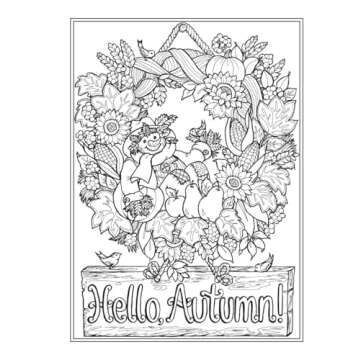 Creative Haven Autumn Charm Coloring Book (Adult Coloring Books: Seasons)