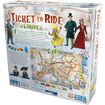 Ticket to Ride Europe Board Game - Fun Family Strategy Game