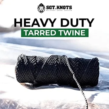 SGT KNOTS Tarred Twine - Versatile Nylon Utility Twine