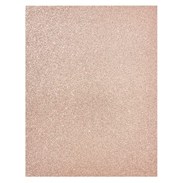 Bright Creations Rose Gold Glitter Cardstock 24 Sheets