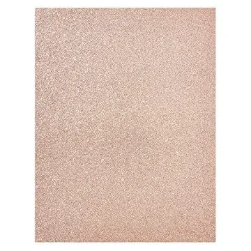 Bright Creations Rose Gold Glitter Cardstock 24 Sheets