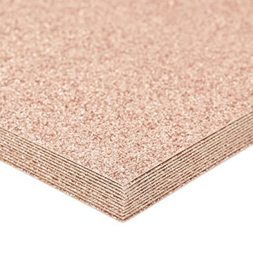 Bright Creations Rose Gold Glitter Cardstock 24 Sheets