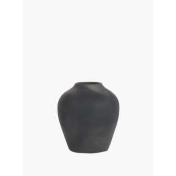 Black Terracotta Vase