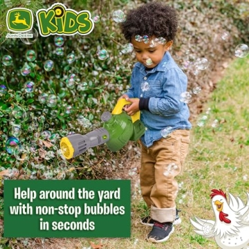 John Deere Bubble Leaf Blower Toy for Outdoor Fun
