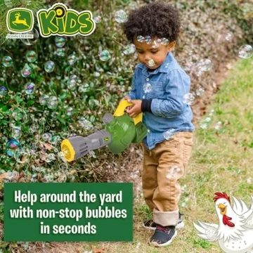 John Deere Bubble Leaf Blower Toy for Outdoor Fun
