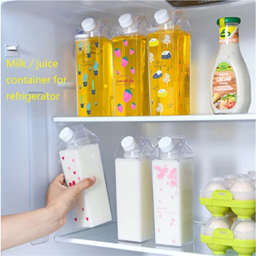 Fanovo Leakproof Milk Carton Water Bottles - 3 Pack