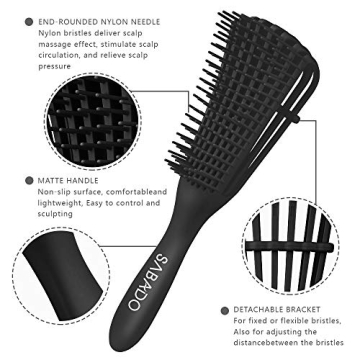 Detangling Brush for 3a to 4c Textured Hair