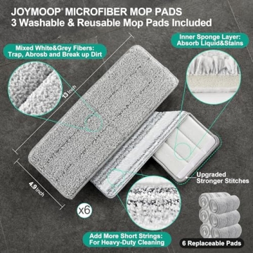 JOYMOOP Mop and Bucket Set for Easy Cleaning