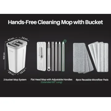 JOYMOOP Mop and Bucket Set for Easy Cleaning