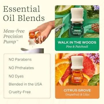 Lifelines Sensory Immersion Gift Set - Includes Everyday Aromatherapy Diffuser, Fidget Grounding Stone & 2 Essential Oil Blends - Unique Sensory Gifts for Women & Men