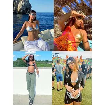 Ella Lust Silver Metallic Bikini for Women - Stylish Swimwear