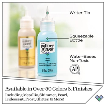 Gallery Glass Craft Paint Set - Vibrant Colors for All Ages