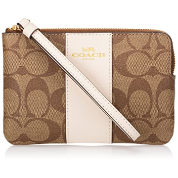 Coach Signature Women PVC Wristlet - Stylish & Functional