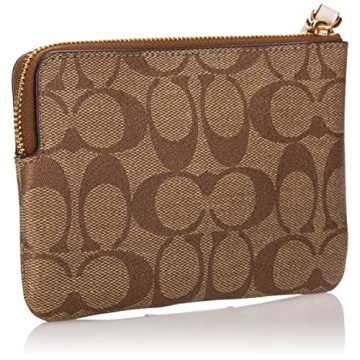 Coach Signature Women PVC Wristlet - Stylish & Functional
