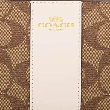 Coach Signature Women PVC Wristlet - Stylish & Functional
