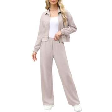 XIEERDUO Women's Lounge Set 2025 Sweat Outfit for Style