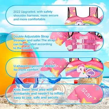 Chriffer Kids Swim Vest Life Jacket for Safe Fun