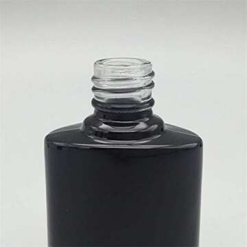 6Pcs 10ML Empty Nail Polish Bottles Vials Containers Sample Bottles with Brush Cap for Nail Art, 2pcs Mini Funnel Included