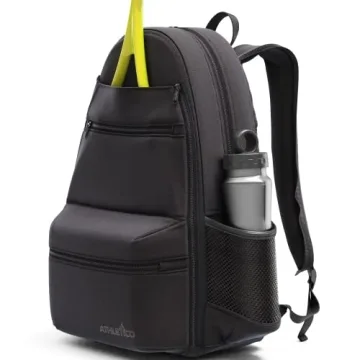 Athletico Compact Tennis Backpack Stylish Functional Black