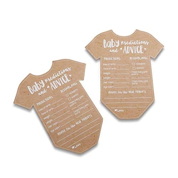 Kate Aspen Baby Prediction Cards for Baby Showers - Set of 50