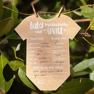Kate Aspen Baby Prediction Cards for Baby Showers - Set of 50