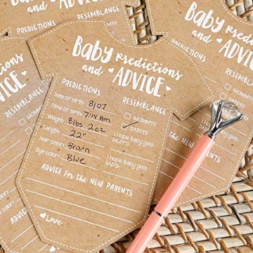 Kate Aspen Baby Prediction Cards for Baby Showers - Set of 50