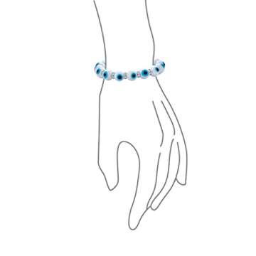 Bling Jewelry Evil Eye Stretch Bracelet for Women and Teens