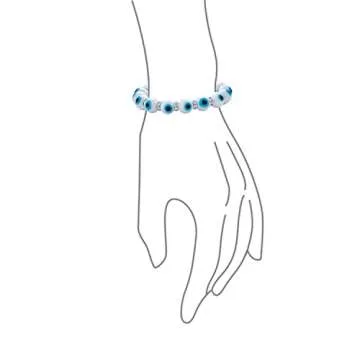 Bling Jewelry Evil Eye Stretch Bracelet for Women and Teens