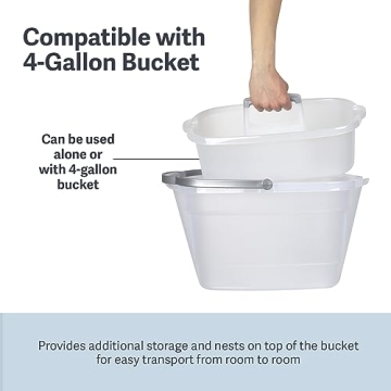 Casabella 1.5-Gallon Cleaning Caddy for Supplies Storage