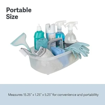 Casabella 1.5-Gallon Cleaning Caddy for Supplies Storage