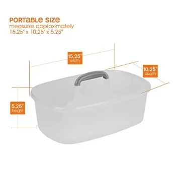 Casabella 1.5-Gallon Cleaning Caddy for Supplies Storage