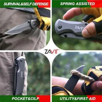 Mens Christmas Gifts, Pocket Knife for Outdoor Enthusiasts