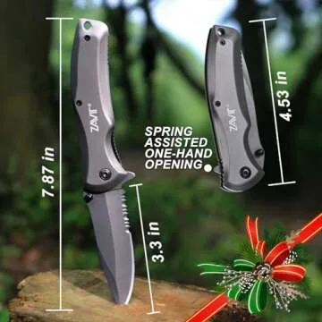 Mens Christmas Gifts, Pocket Knife for Outdoor Enthusiasts