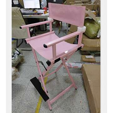 Lightweight Makeup Artist Director Chair - Folding & Durable