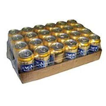 Inca Kola Golden Carbonated Beverage Soda - la kola dorada - 12 oz cans - 24pk