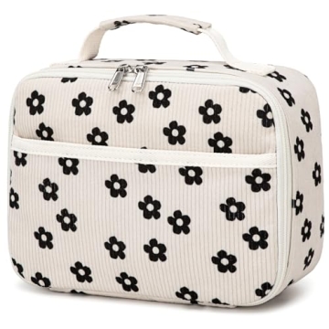 Bluboon Kids Girls Lunch Box Insulated Lunch Box for School & picnics, Lightweight & Durable Corduro...