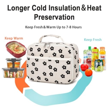 Bluboon Insulated Kids Lunch Bag for School & Picnics