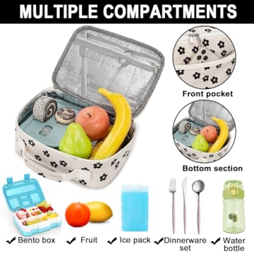 Bluboon Insulated Kids Lunch Bag for School & Picnics