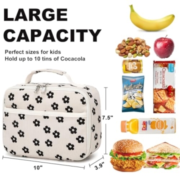 Bluboon Insulated Kids Lunch Bag for School & Picnics