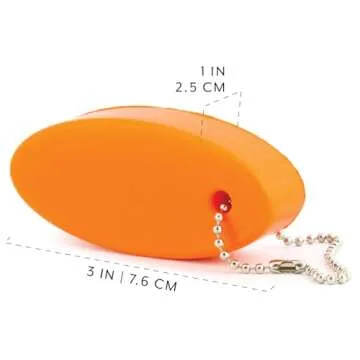 Bright Orange Floating Key Chains - Perfect for Boating